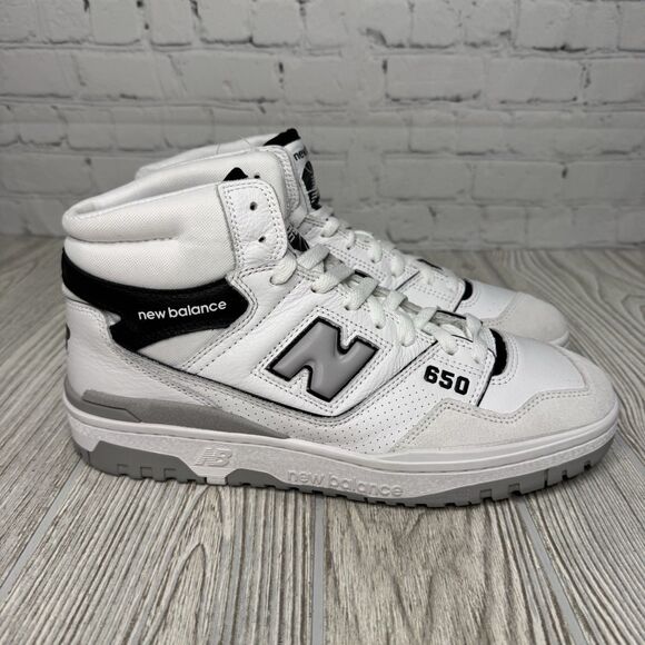New Balance 650 High Top Basketball Shoes Men’s 10.5 White Black New main image 6